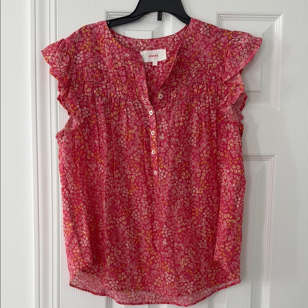 Xirena Pink Floral Women's Top Size M